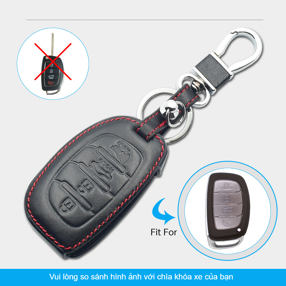 Bao da chìa khóa xe Elantra Sonata Tucson chìa từ 4 nút 6 bao da chia khoa xe elantra sonata tucson chia tu 4 nut
