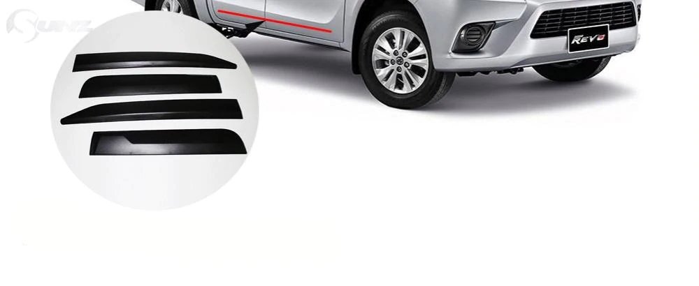 Bộ nẹp ốp sườn xe Toyota Hilux 2016-2019 3 bo nep op suon xe toyota hilux 2016 2019