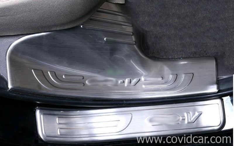 Bộ ốp bậc cửa trong ngoài inox cho Honda CRV 2012-2015 4 bo op bac cua trong ngoai inox cho honda crv 2012 2015 2