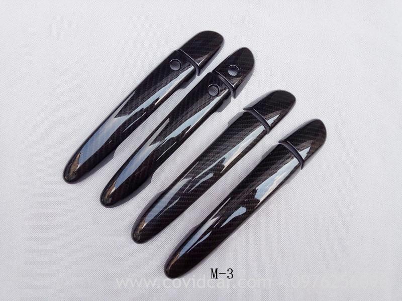 Ốp hõm tay nắm cửa cacbon Mazda CX-3 CX3 10 0 72551f