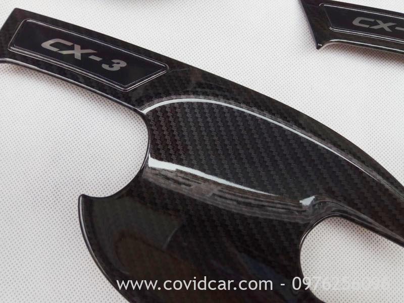 Ốp hõm tay nắm cửa cacbon Mazda CX-3 CX3 15 0 f6c26c