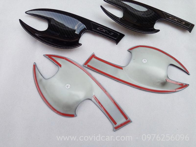 Ốp hõm tay nắm cửa cacbon Mazda CX-3 CX3 14 0 f9b835