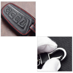 Bao da chìa khóa Hyundai Santafe chìa từ 4 nút