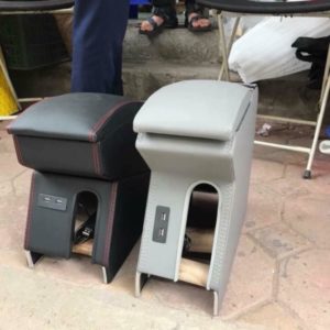 Hộp tỳ tay Hyundai I10 gỗ da