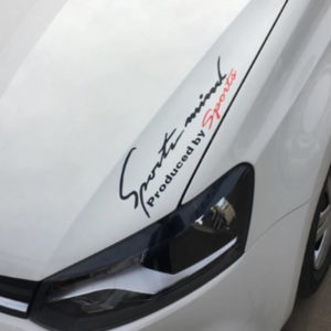 Tem nắp ca pô Sport mind cao cấp