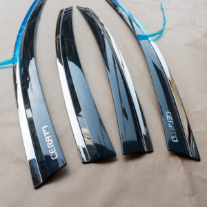 Vè mưa Kia Cerato 2019 chỉ mạ inox 2 Vè mưa Kia Cerato 2019 chỉ mạ inox