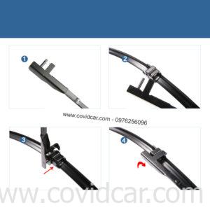 Bộ 2 gạt mưa theo xe MERCEDES GLK cao cấp