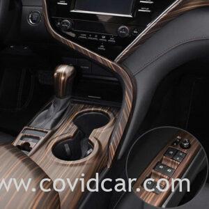 Bộ ốp nội thất dán ABS Gỗ Vàng Cho Xe Toyota Camry 2019 - 2020
