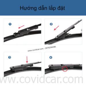 Bộ 2 chổi gạt mưa trước theo xe Jaguar XF 2007-2016