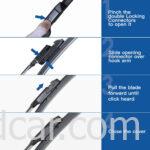 Bộ 2 gạt mưa trước theo xe Toyota Alphard 2002-2018