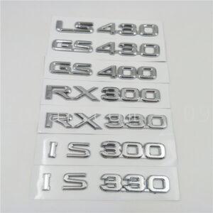 Chữ nổi 3D Lexus LS430 GS430 GS400 RX400 RX300 RX330 IS300 IS330 LX570 GX470