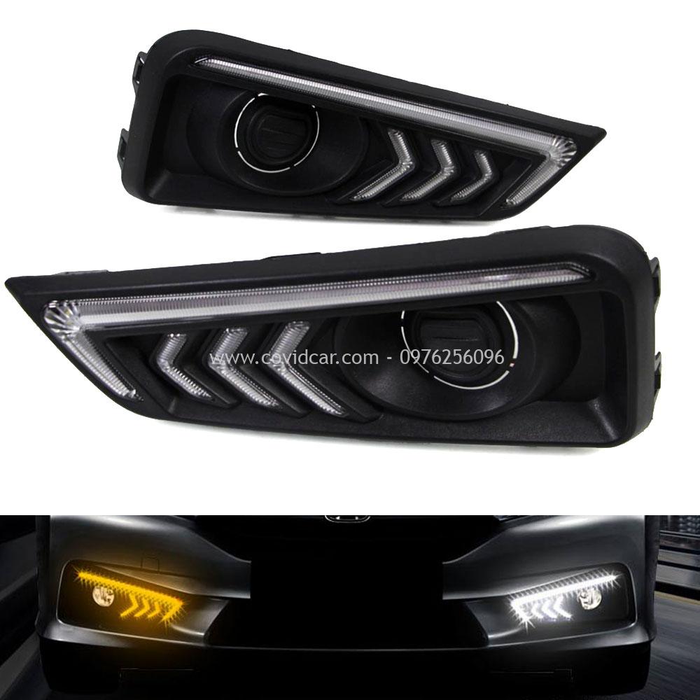Den drl bi gam loi cho xe honda city 2015 2016 6
