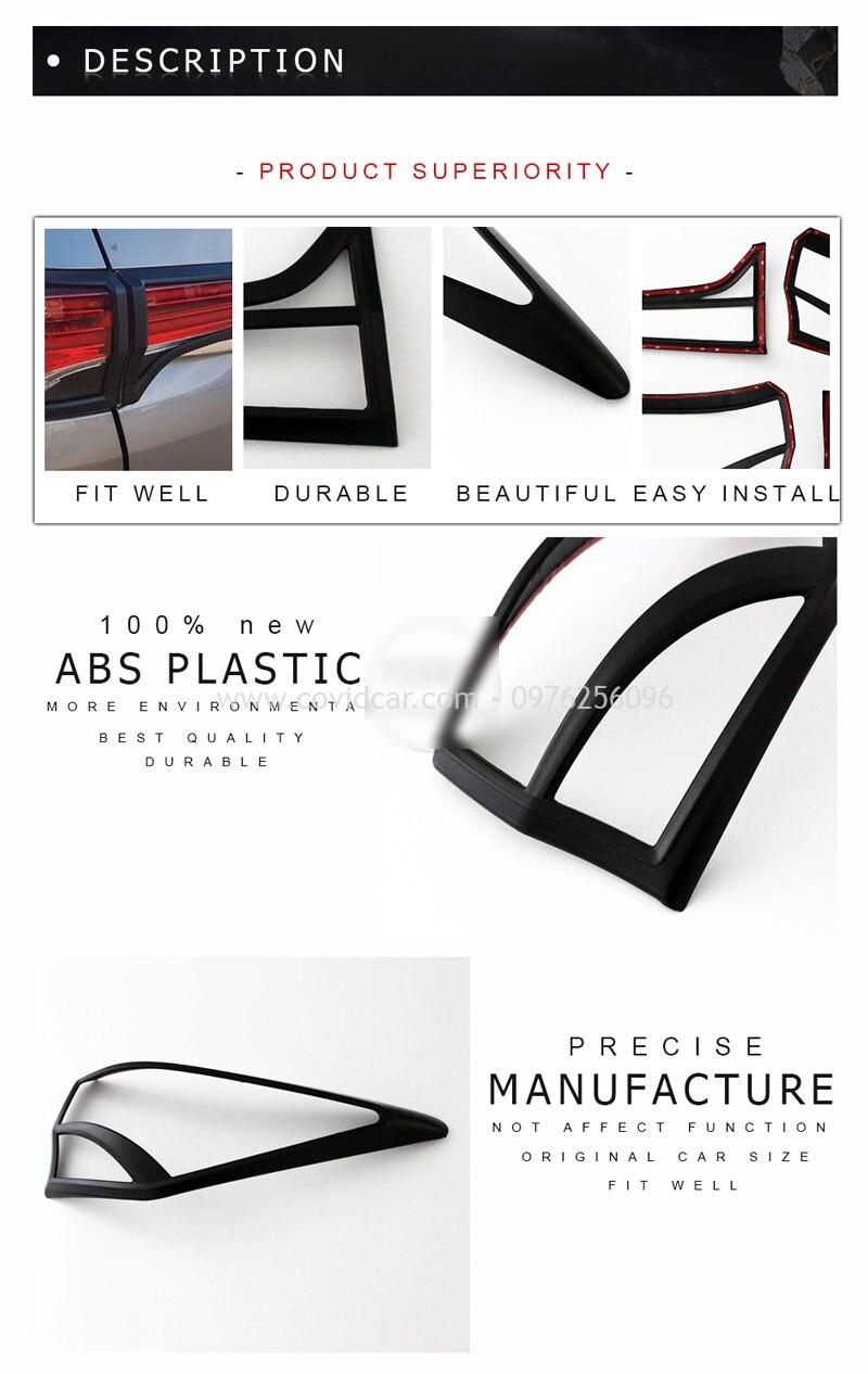 Ốp viền đèn hậu đen Toyota Fortuner 2017-2019 7 Op vien den hau den toyota fortuner 2017 2019 3