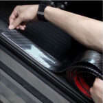Bộ miếng dán bậc cửa cacbon 5cm Full xe Mazda CX3