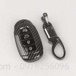 Ốp chìa khóa cacbon Hyundai Palisade cao cấp 2 Ốp chìa khóa cacbon Hyundai Palisade cao cấp