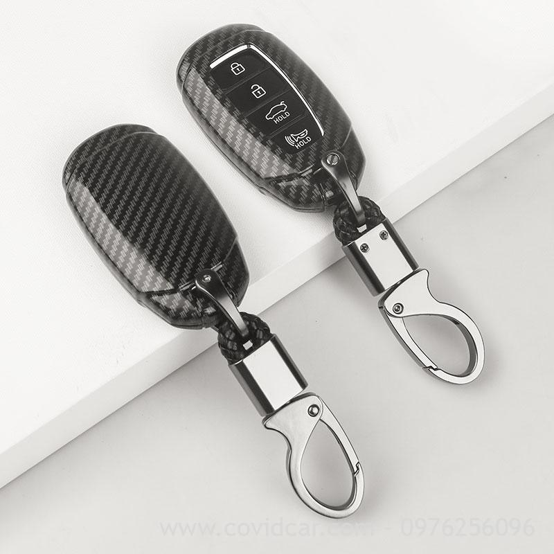 Ốp chìa khóa cacbon Hyundai Palisade cao cấp Ốp chìa khóa cacbon Hyundai Palisade cao cấp