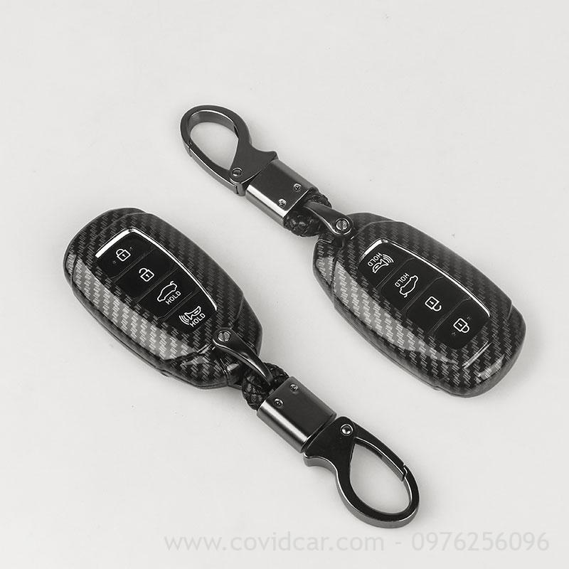 Ốp chìa khóa cacbon Hyundai Palisade cao cấp Ốp chìa khóa cacbon Hyundai Palisade cao cấp