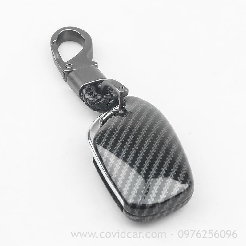 Ốp chìa khóa xe MG HS ZS cacbon cao cấp Ốp chìa khóa xe MG HS ZS cacbon cao cấp