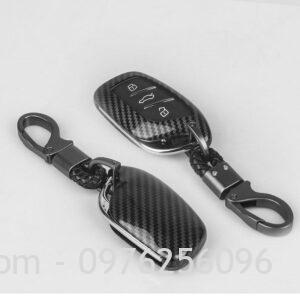 Ốp chìa khóa xe MG HS ZS cacbon cao cấp