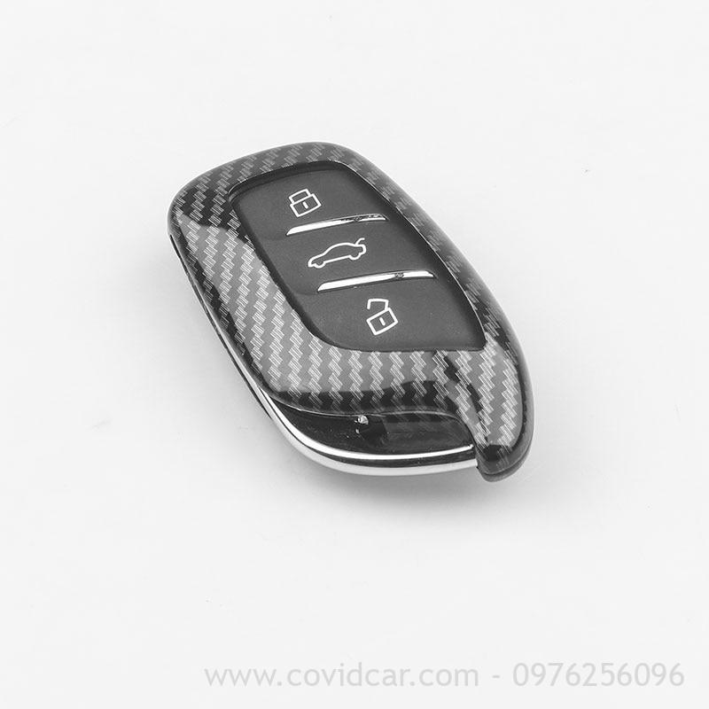 Ốp chìa khóa xe MG HS ZS cacbon cao cấp Ốp chìa khóa xe MG HS ZS cacbon cao cấp