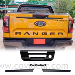 Ốp tay mở bửng sau Ford Ranger WILDTRAK 2023 - Có lỗ khóa