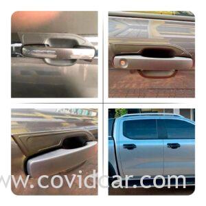 Bộ 4 ốp chén cửa Ford Ranger 2023 màu đen 1 Bộ 4 ốp chén cửa Ford Ranger 2023 màu đen