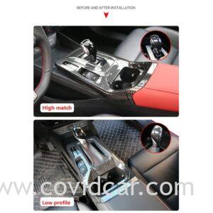 Ốp bảng điều khiển trung tâm MG 5 MG5 cacbon